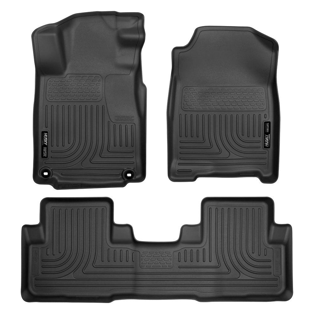 Husky Liners® • 98451 • WeatherBeater • Floor Liners • Black • Première et deuxième rangées