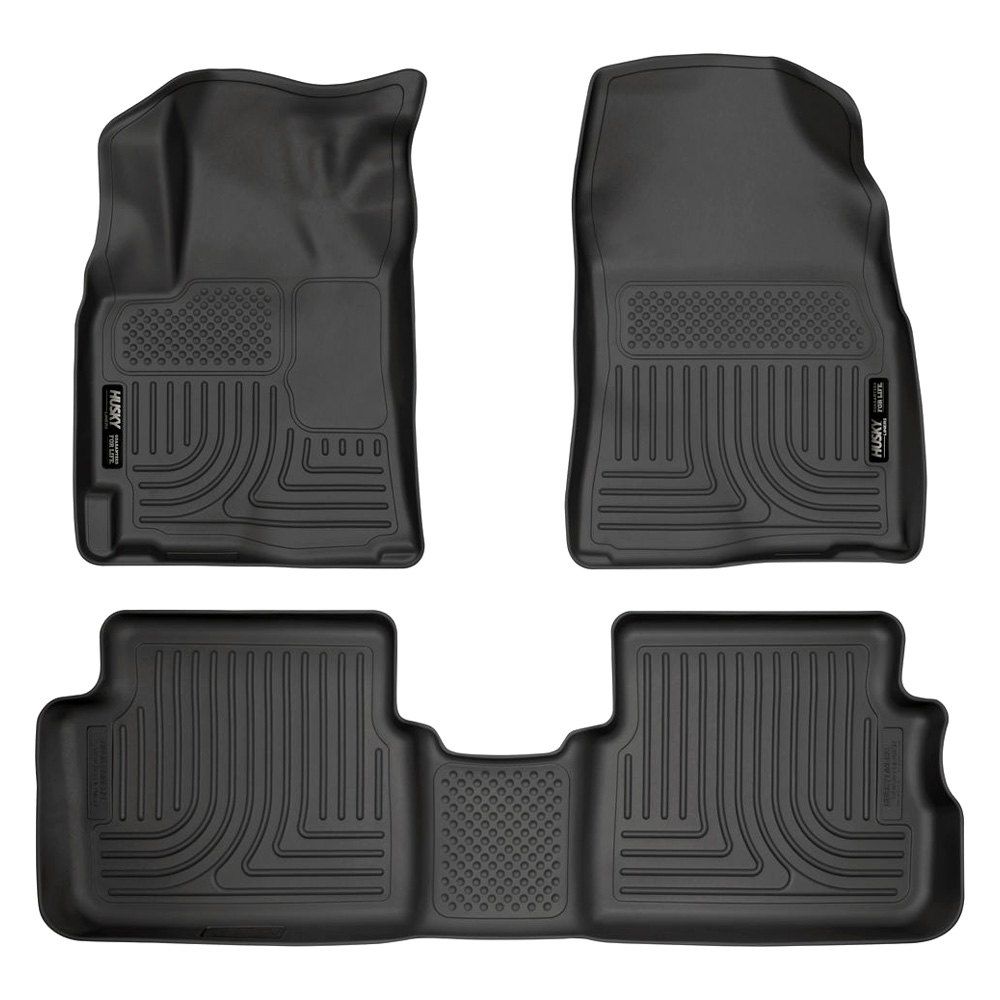 Husky Liners® • 98531 • WeatherBeater • Floor Liners • Black • Première et deuxième rangées