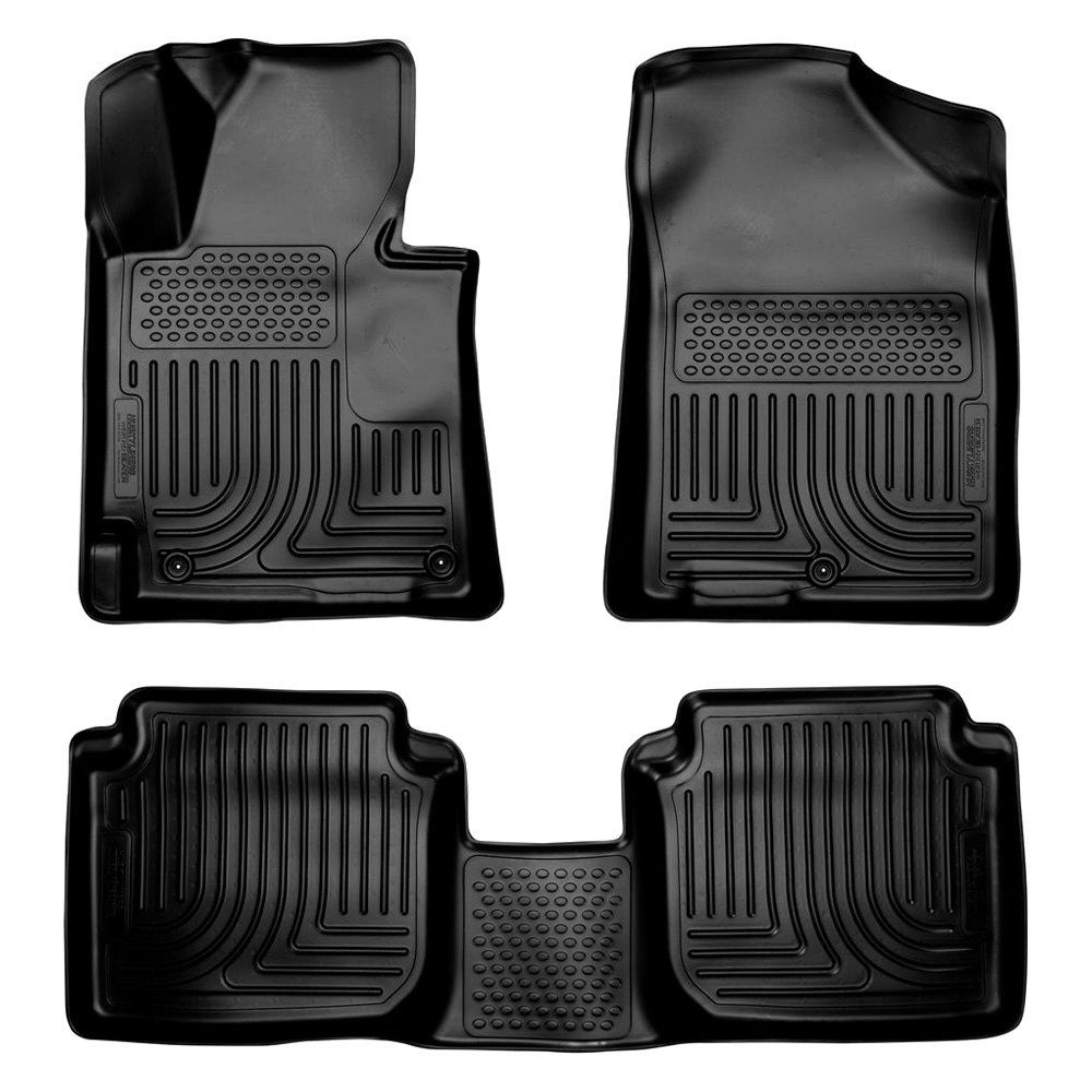 Husky Liners® • 98891 • WeatherBeater • Floor Liners • Black • First & Second Row