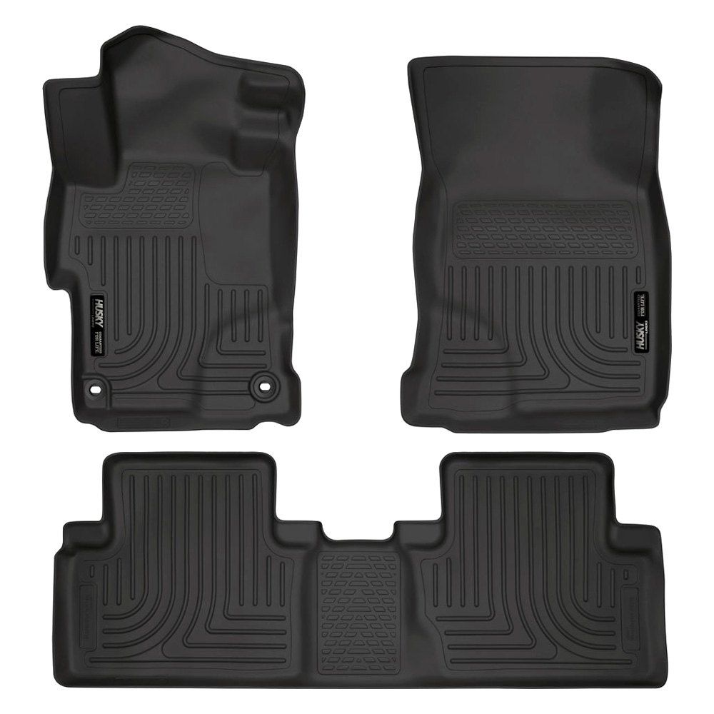 Husky Liners® • 99671 • WeatherBeater • Floor Liners • Black • First & Second Row