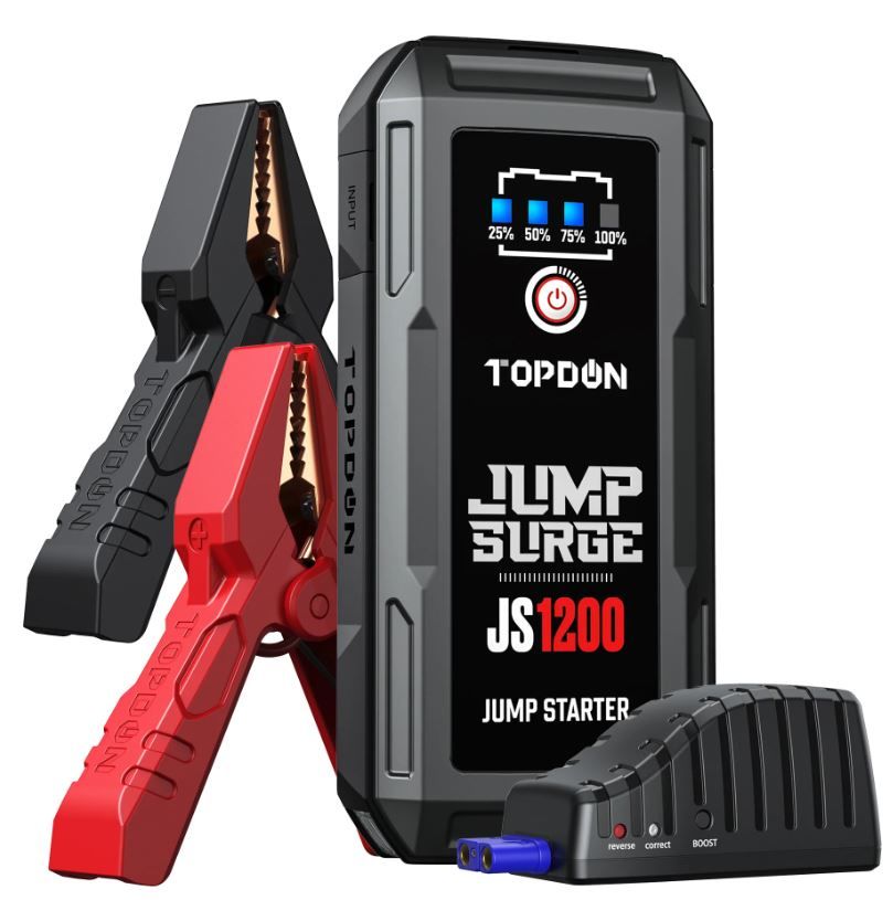 Topdon JS1200 - 1200 Peak Amp Jump-Starter and power bank