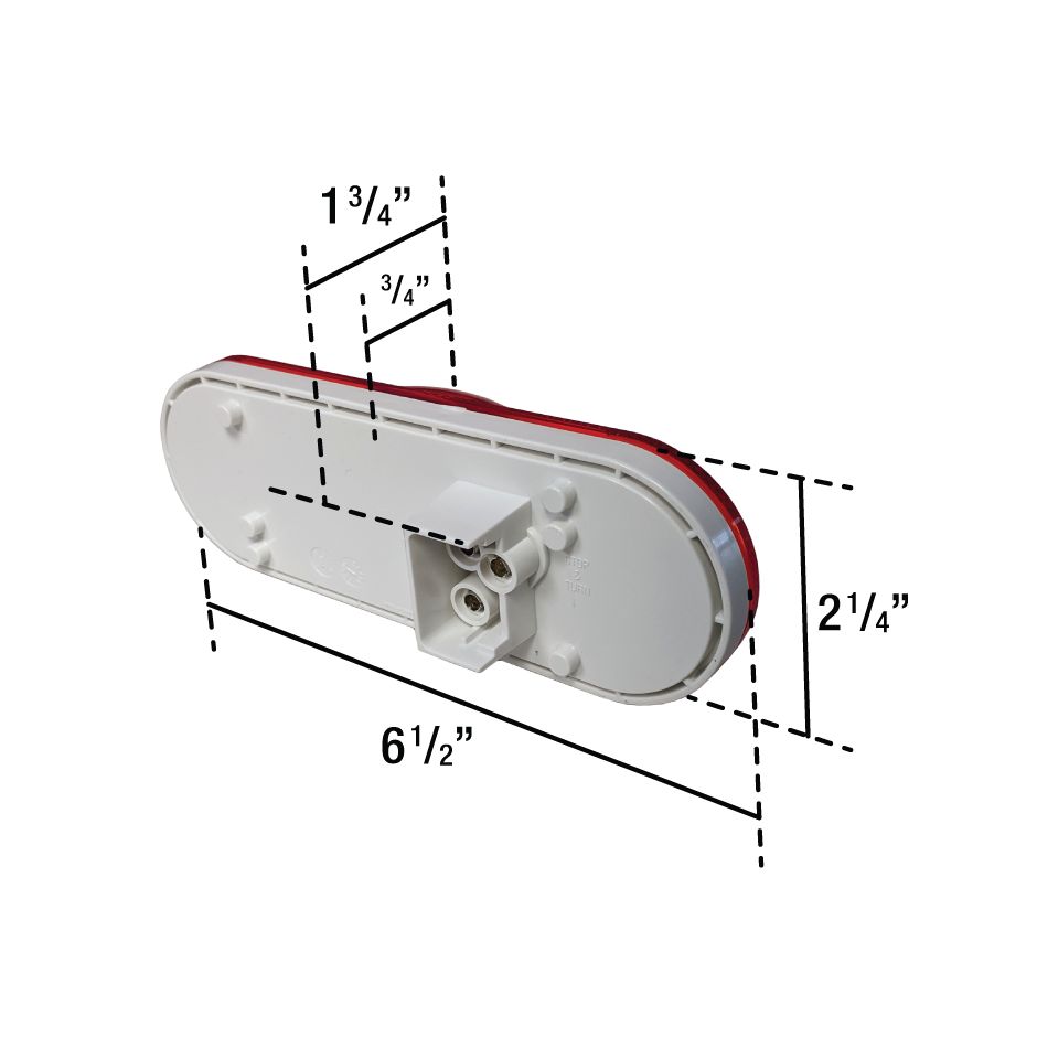 Uni-Bond LED2238-24R - 6.5" x 2.25" Side Marker 24 x LED Light Red