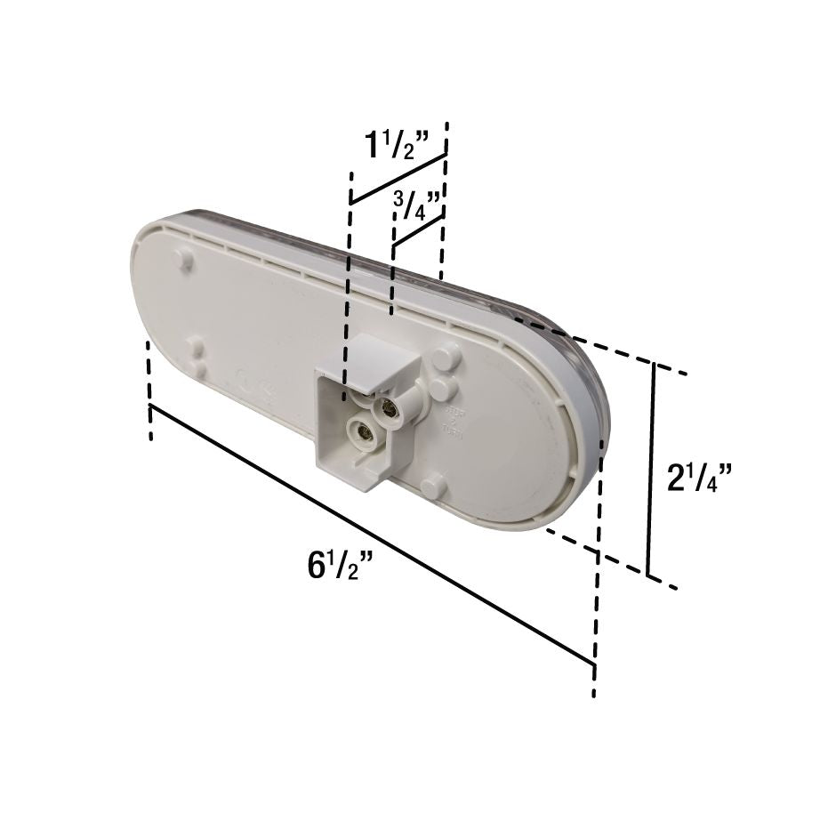 Uni-Bond LED2238CS-10R - LED Oval S/T/T/P Lamp – 10 Diodes Red