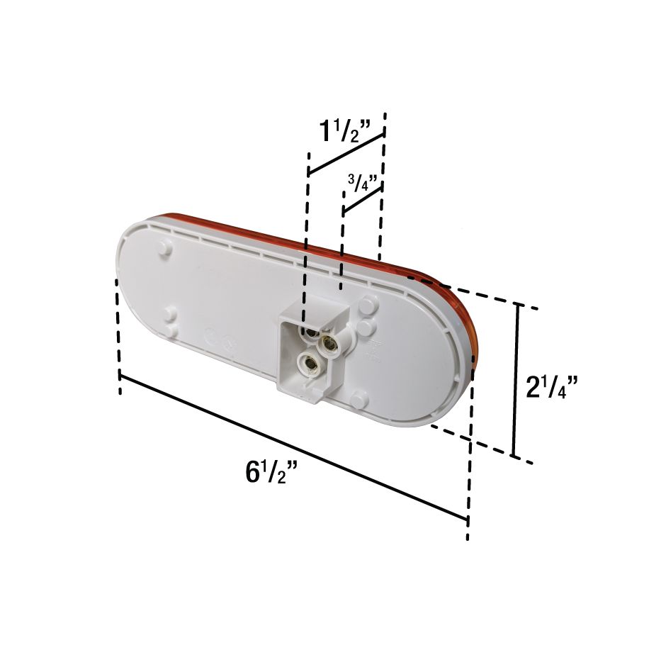 Uni-Bond LED2238S-10A - LED Oval Signal/Park Lamp Amber - 10 Diode