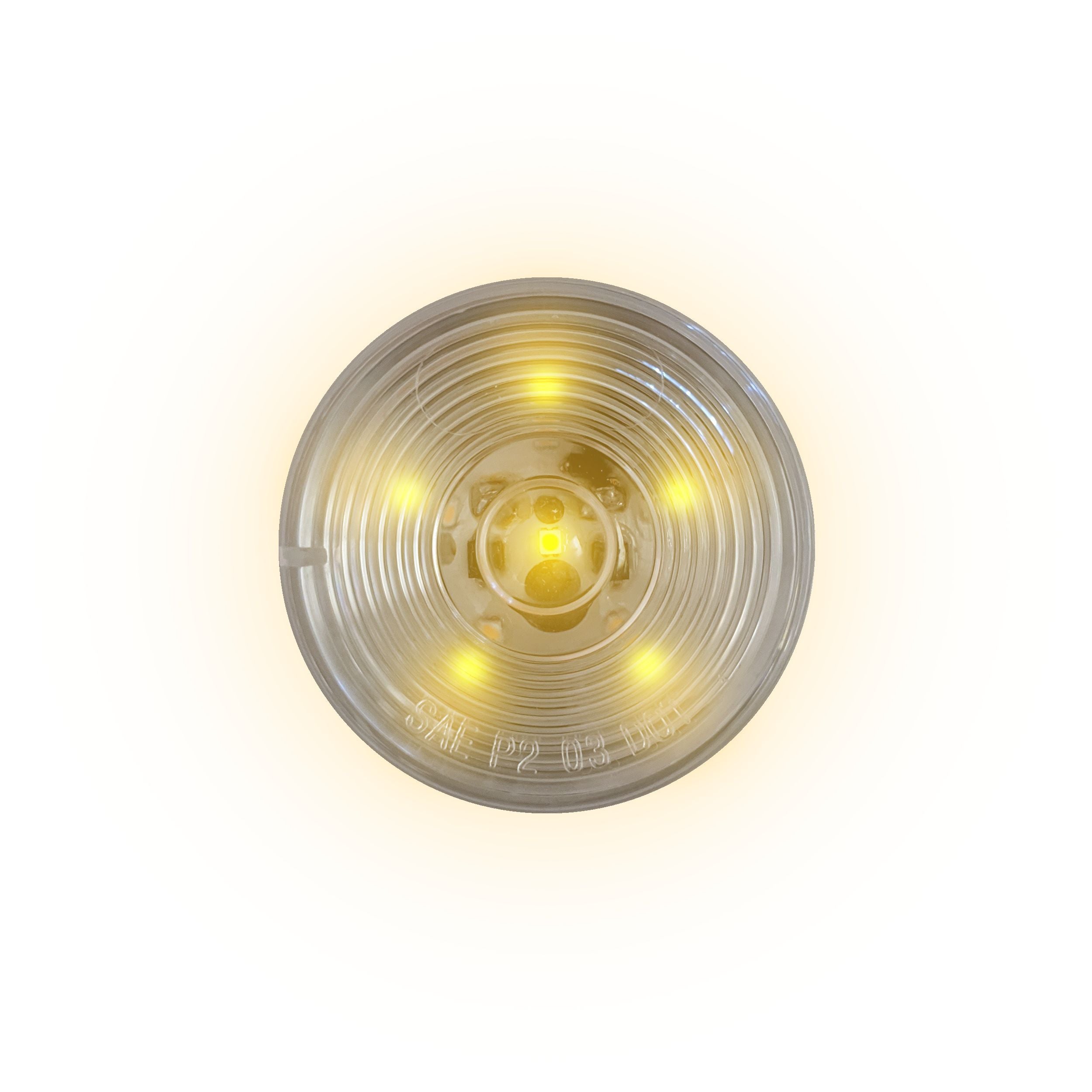 Uni-Bond LED2500C-6A - 2.5″ Round LED Marker Lamp – 6 Diodes Amber