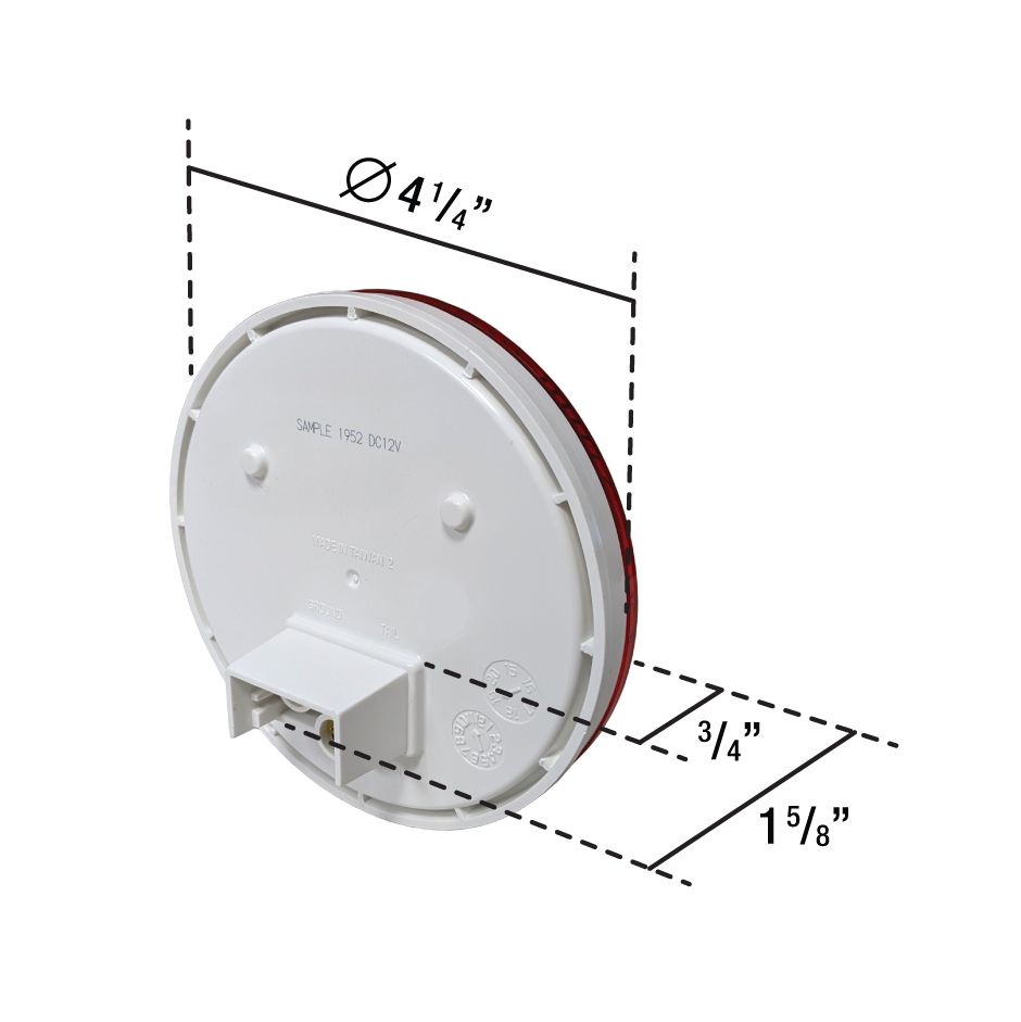 Uni-Bond LED4000S-10A - LED 4" Round Signal/Park Lamp – 10 Diodes Amber