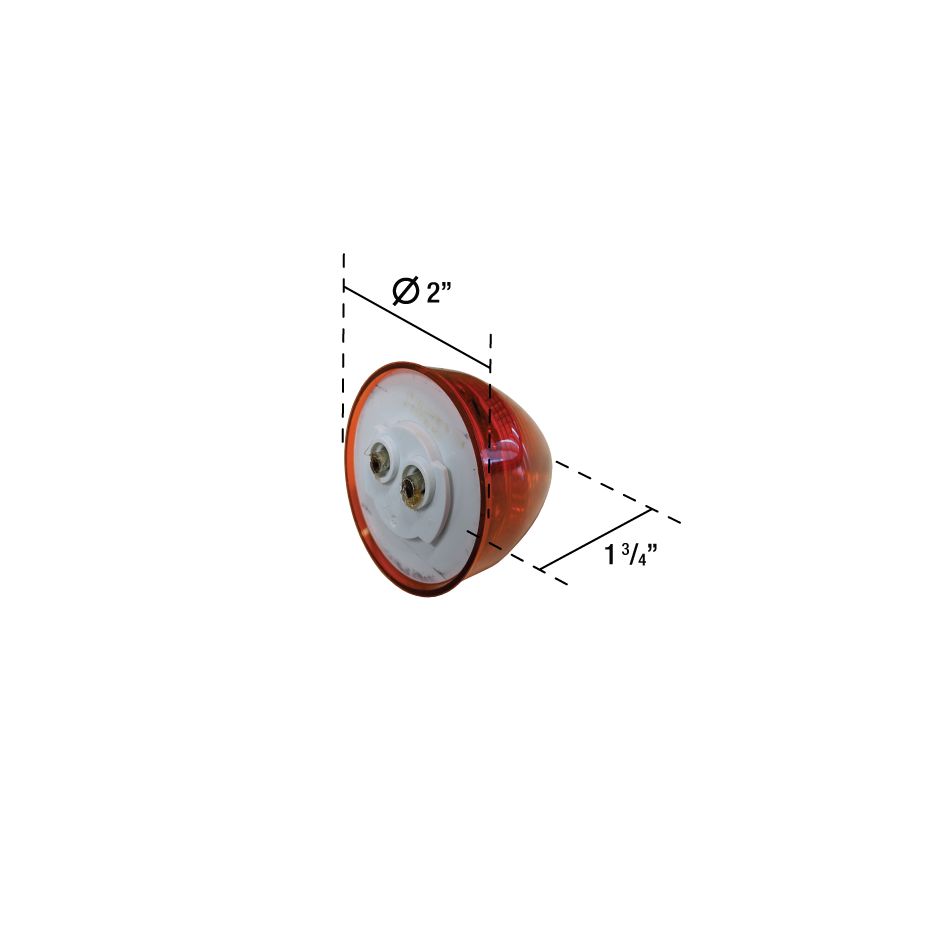 Uni-Bond LED7200-6A - LED 2" Beehive Marker Lamp Amber - 6 Diode