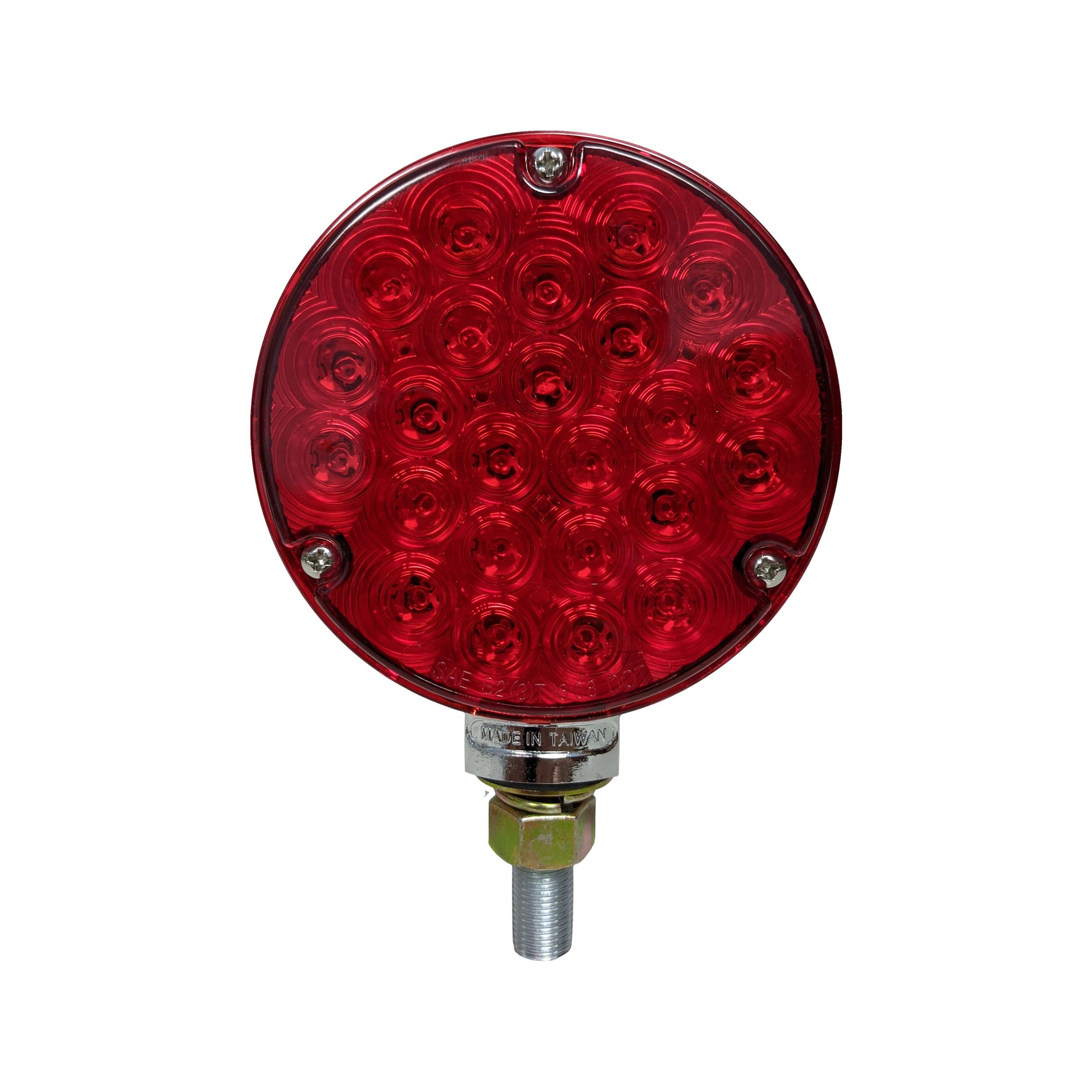 Uni-Bond LFM4102-24RA - LED Chrome Die Cast Base Double Face Lamp - Amber|Red