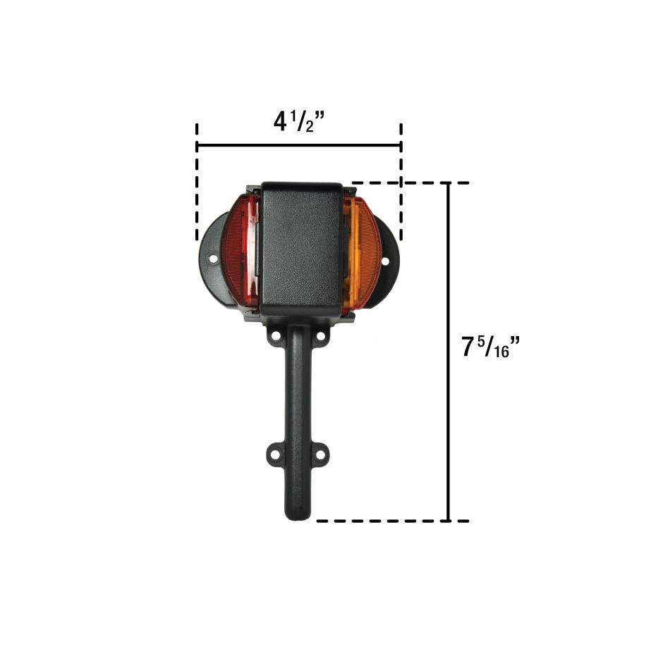 Uni-Bond LFML1225-3RA - Left Fender LED Light Red/Amber