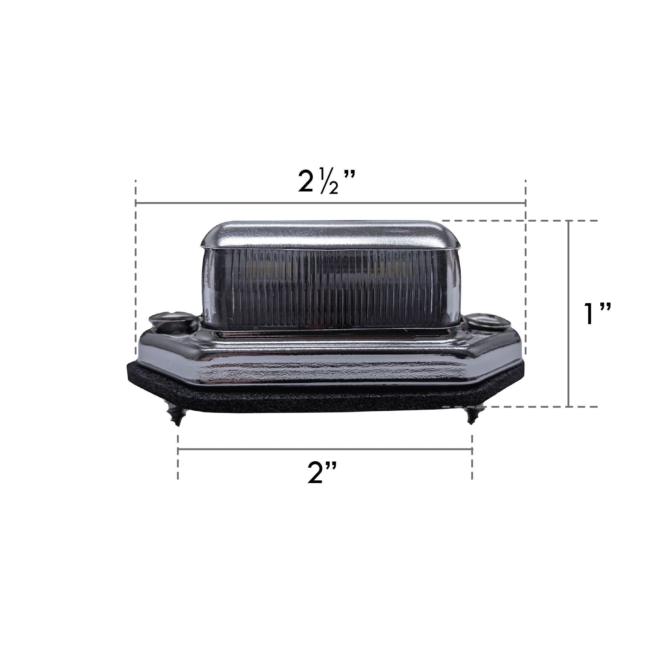 Uni-Bond LLP2020 - Hooded LED License Lamp 2 Diodes