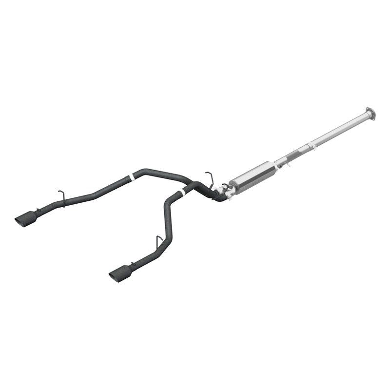 MBRP S5152BLK - 2.5" Cat Back Black Coated Exhaust System, Dual Split Rear for Ram HEMI 1500 5.7L 19-22