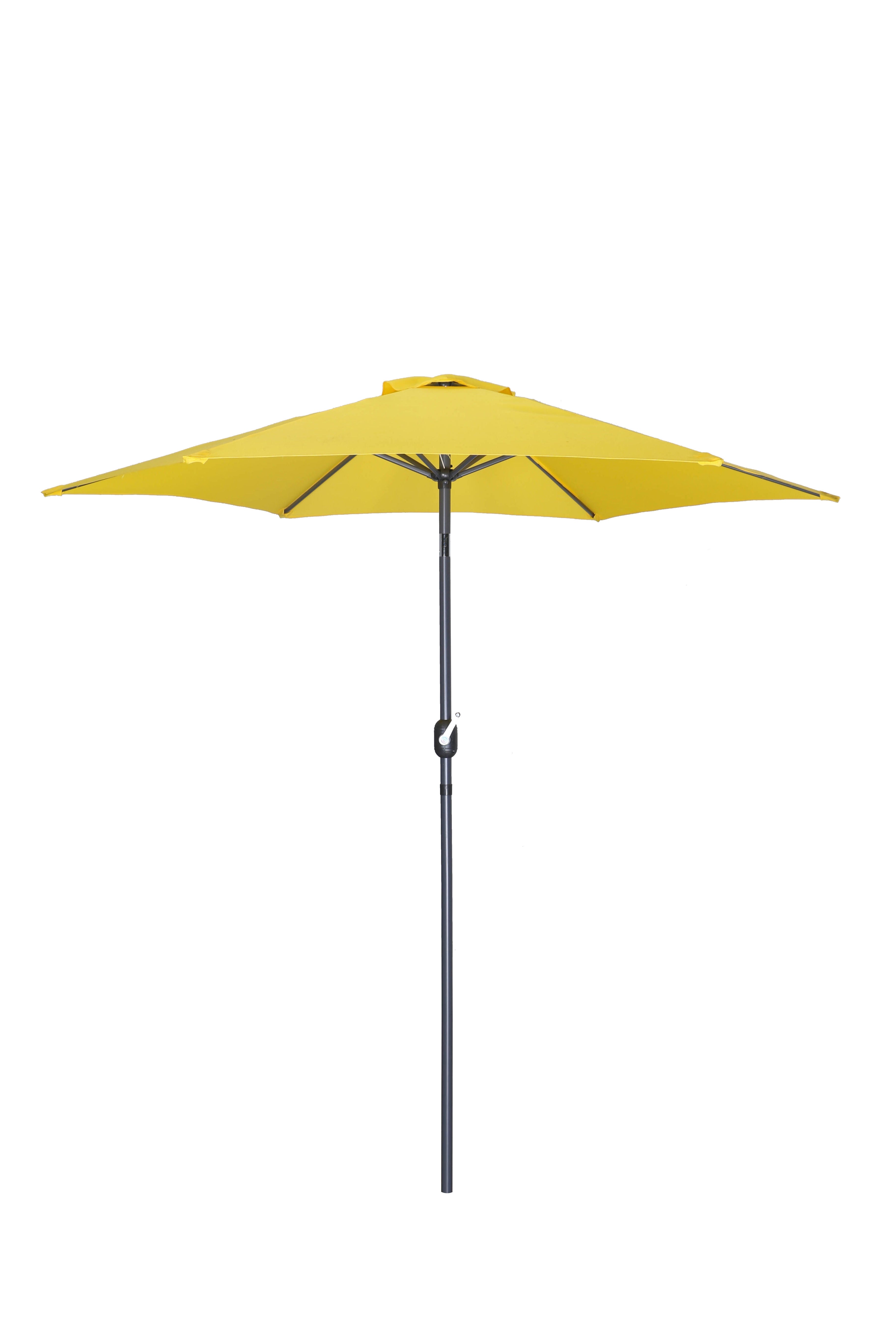 PatioZone 9' Tilting Market Umbrella (Cover Incl.) in UV-Protected Polyester (MOSS-T1204J) - Yellow