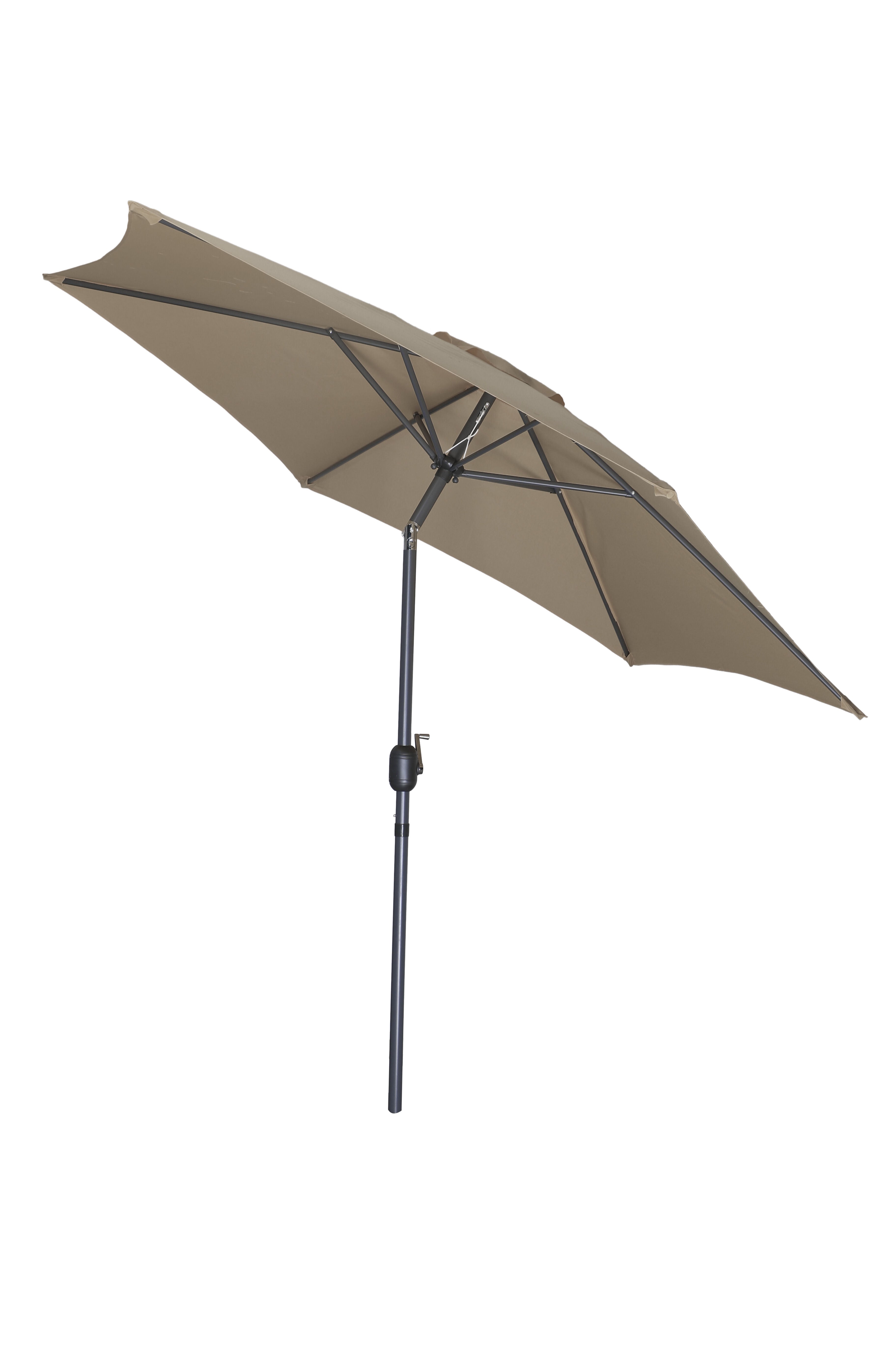 PatioZone 9' Tilting Market Umbrella (Cover Incl.) in UV-Protected Polyester (MOSS-T1204S) - Sand