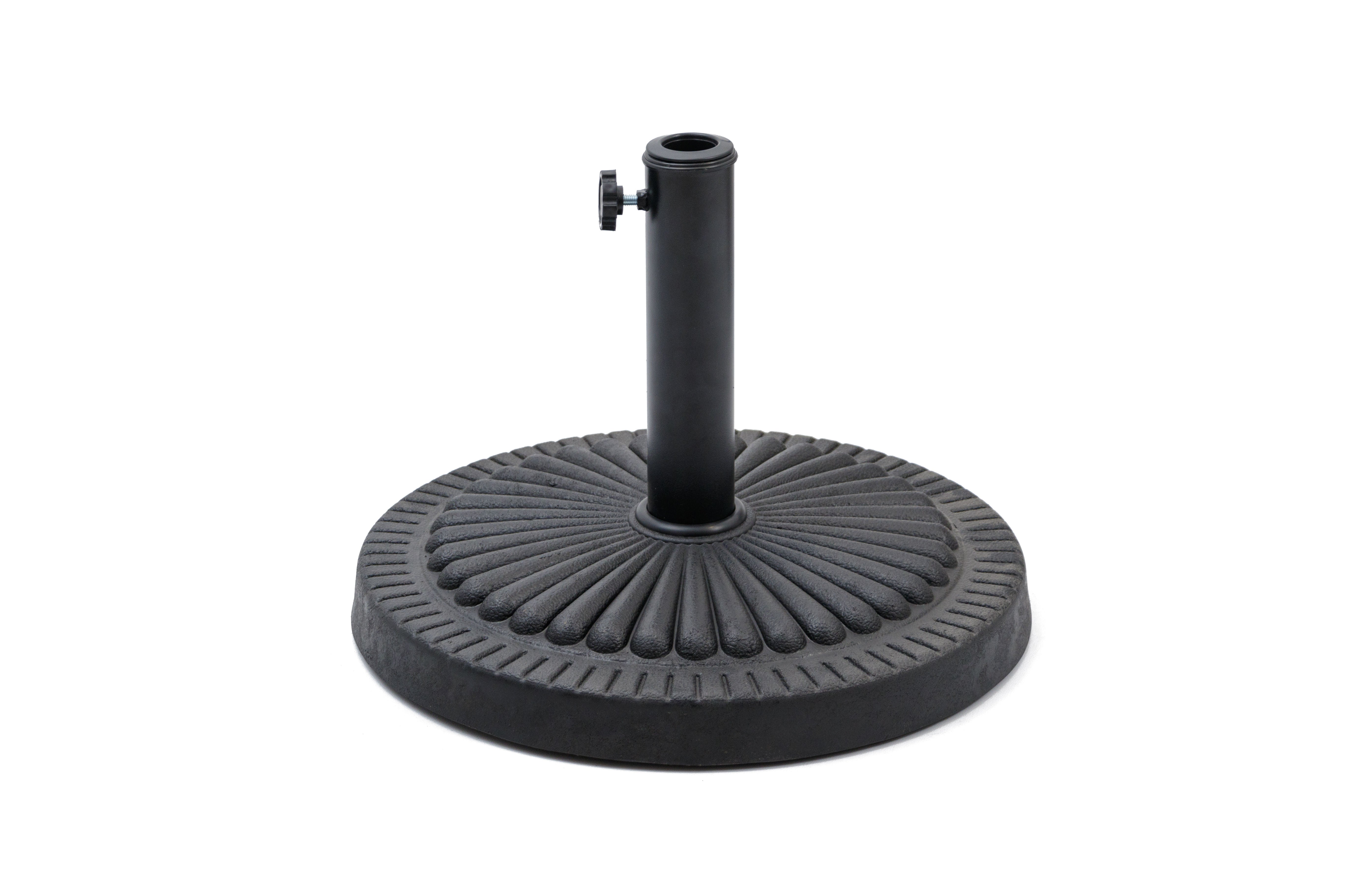 MOSS MOSS-T1205 - Market Umbrella Base in Black Resin