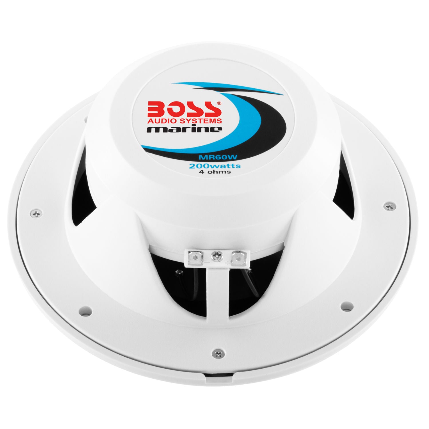 Boss MR60W - 6.5" 2-Way 200W Marine Full Range Speakers (2)