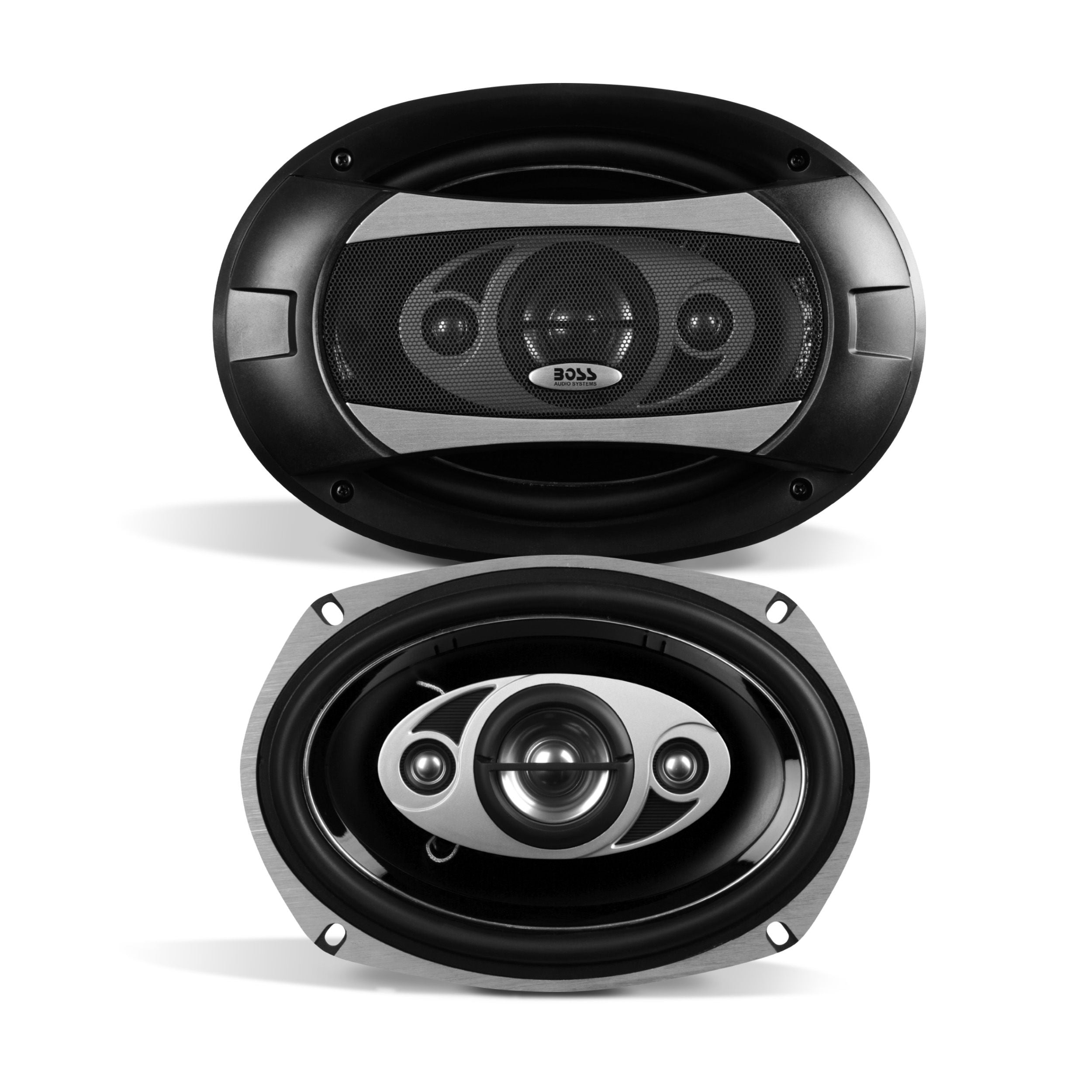 Boss P69.4C - Phantom 6" x 9" 4-Way 800W Full Range Speakers. (Sold in Pairs)