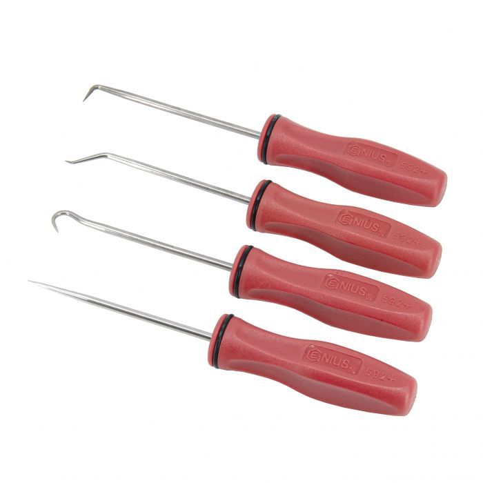 Genius Tools PK-AHP4 - 4 Piece Miniature Pick Set