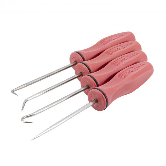 Genius Tools PK-AHP4 - 4 Piece Miniature Pick Set