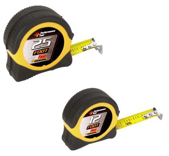 Performance Tools W5025BP - 25' & 12' Tape Measure Sets