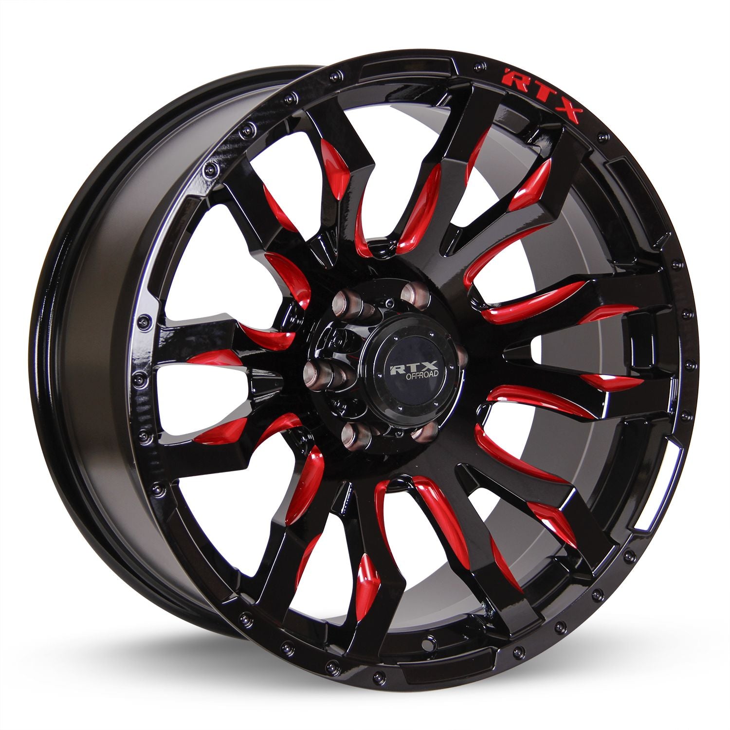 Patton • Gloss Black Red Milling • 18x9 6x135 ET10 CB87.1