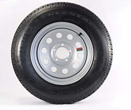 Tow-Rite RDG25-702-STAR5 - Tire & Rim ST205/75R15 LRC Aluminum Star 4.25