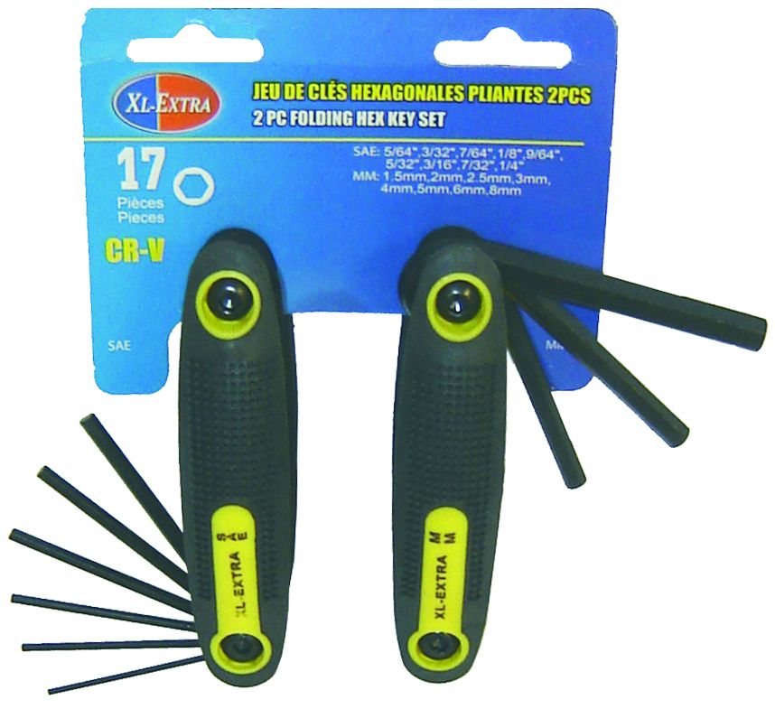 Folding Hex Key Set-17 Pieces