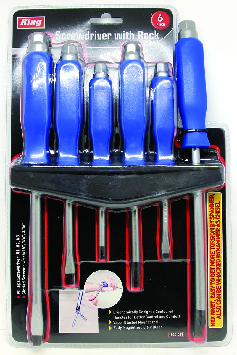 Rodac RDTV8HD - Screwdriver Set - 6 Pieces