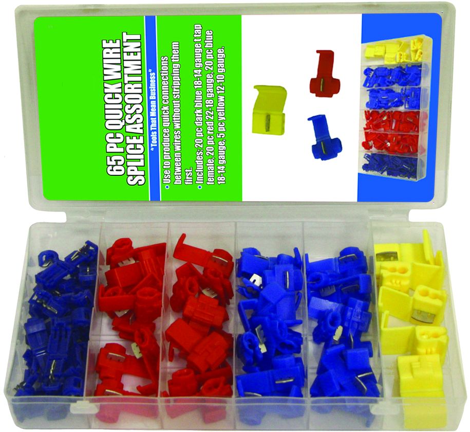 Grip RDXL43118 - Quick Wire Splice Assortment - 65 Pieces