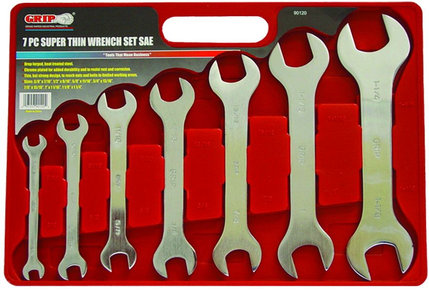 Grip RDXL90120 - Super Thin Wrench Set