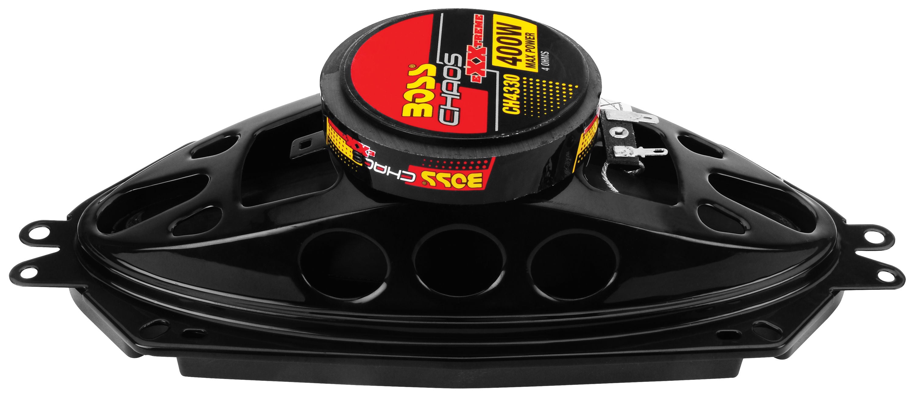 Boss CH4330 - Chaos Exxtreme 4" x 10" 3-Way 400W Full Range Speakers. (Sold in Pairs)