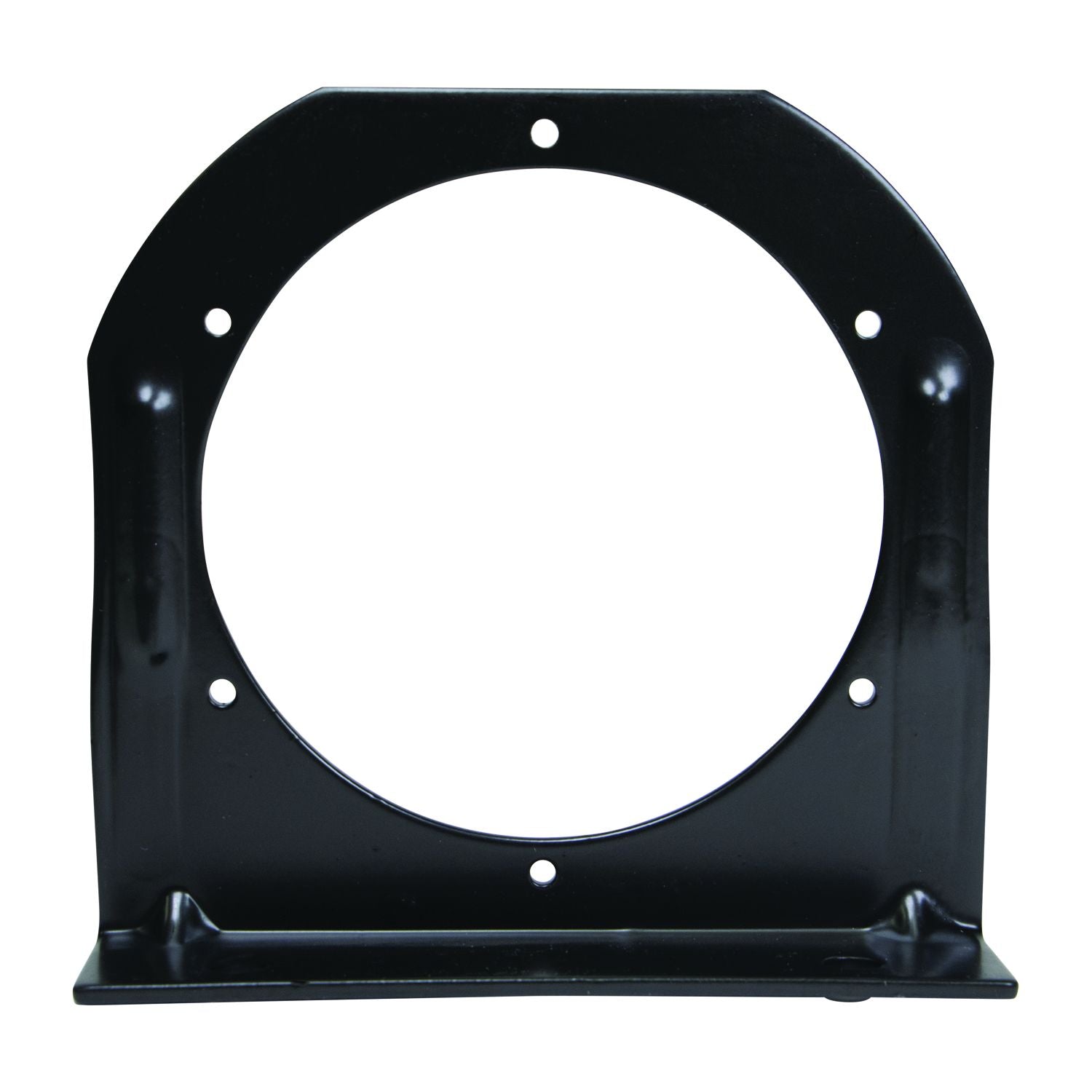 ROUND BLACK STEEL MOUNTING BRACKET 4"