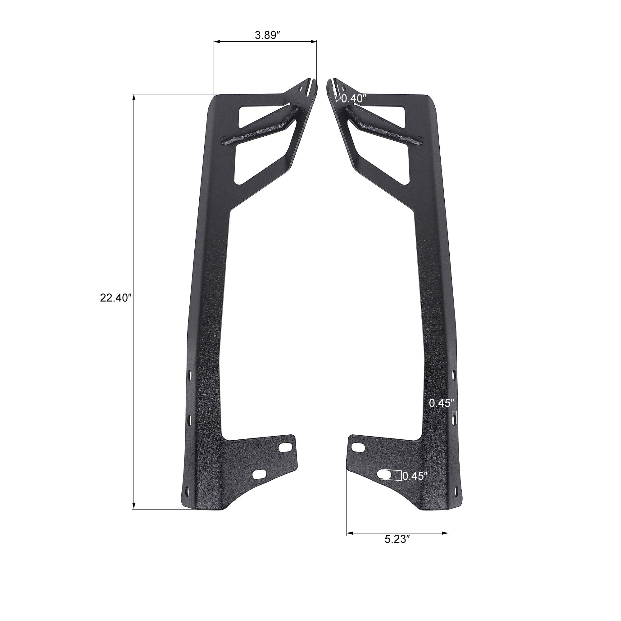 CLD CLDBRK01 - 50" LED Light Bar Windshield Bracket - Wrangler JK (07-17)