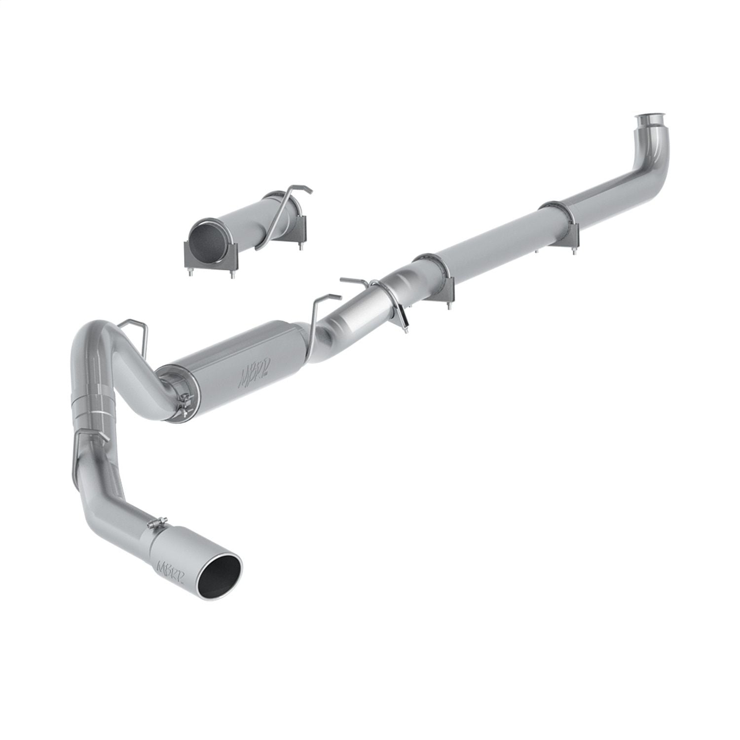 MBRP S6004AL - 4" Single Side, Aluminum, 2001 - 2007 Chevy/GMC 2500/3500 Duramax, EC/CC