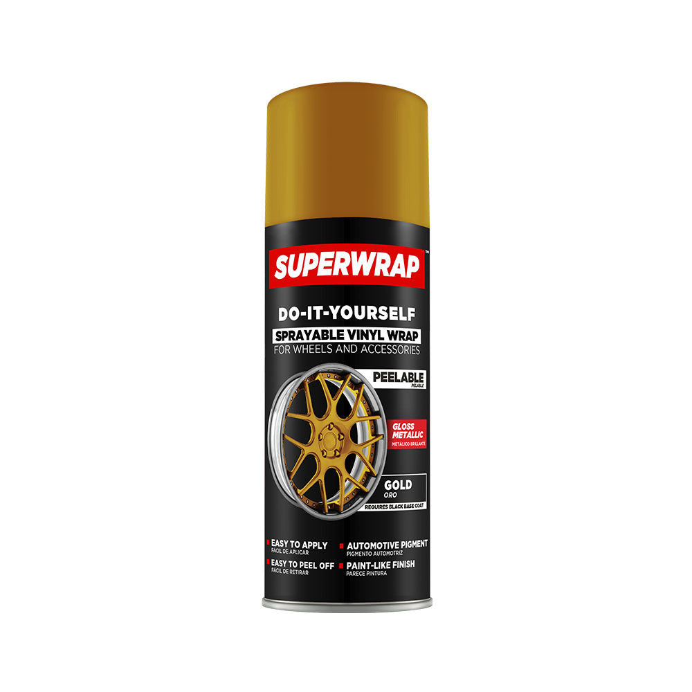 Superwrap SWMT04-CA - Mettalic Serie, Sprayable Vinyl Wrap Gold 313 g