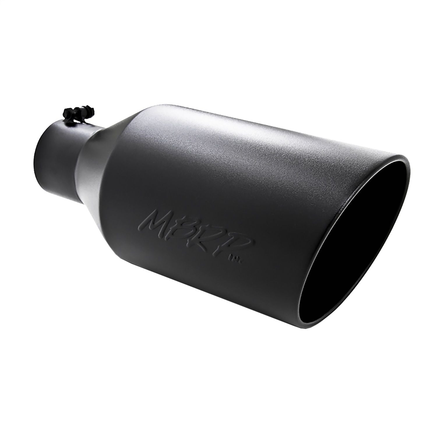 MBRP T5128BLK - Tip, 8" O.D., Rolled End, 4" inlet 18" in length, Black Coated