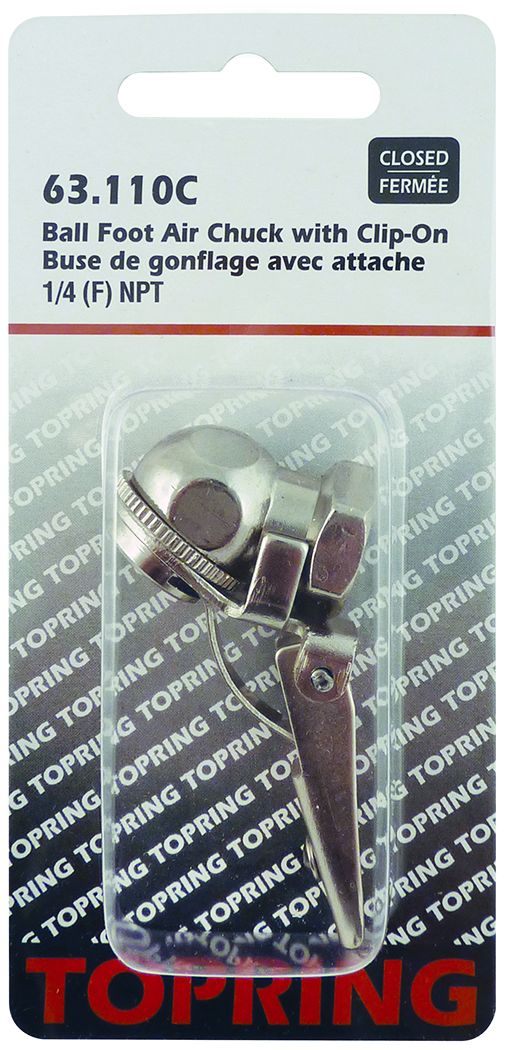 Topring 63-110C - Closed Ball Foot Clip-On Air Chuck