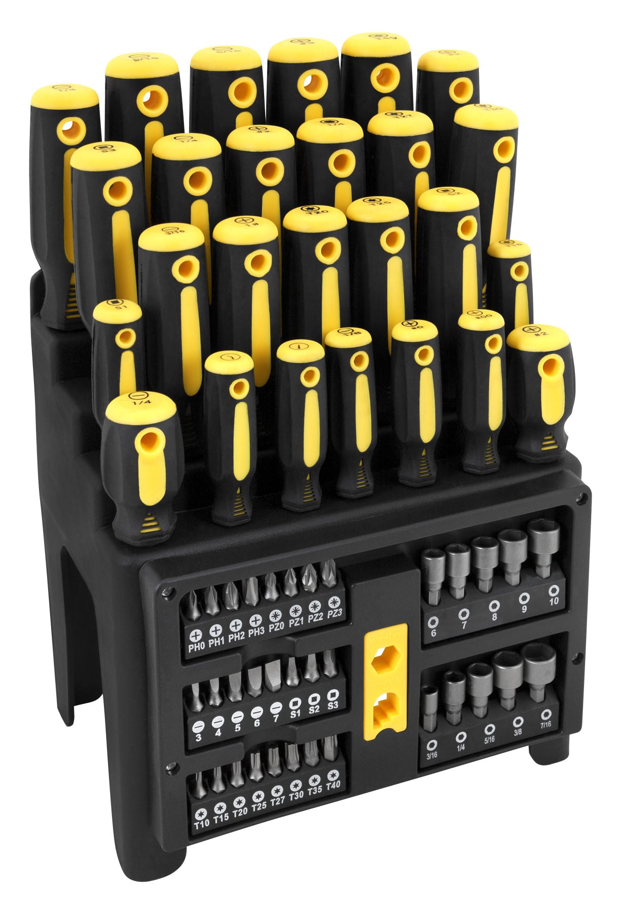 Performance Tools W1731 - Screwdriver & Bit Set 61 Pcs