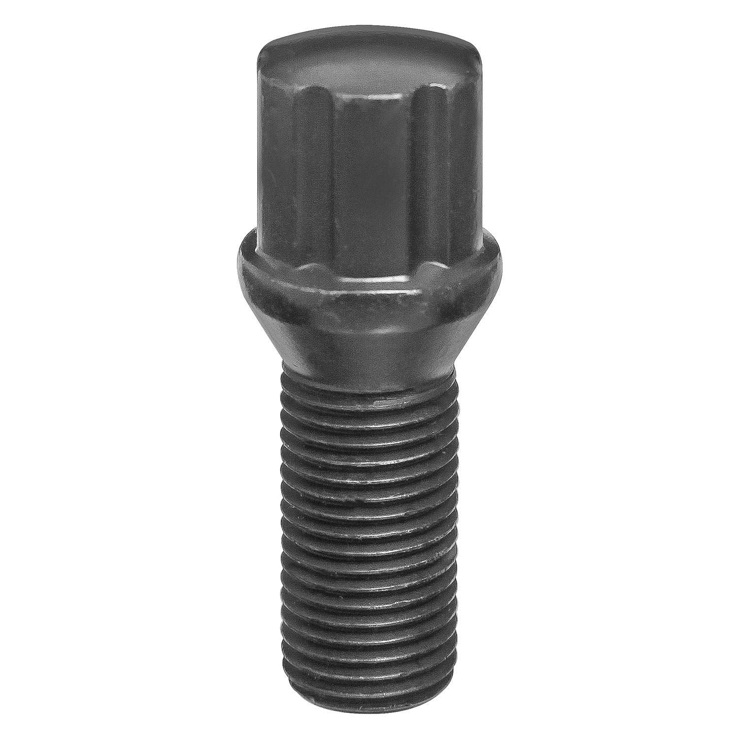 Westcoast W2714CBB - (1) 6 Spline Cone Seat Bolt 27mm 14X1.5 17/19mm Hex Black