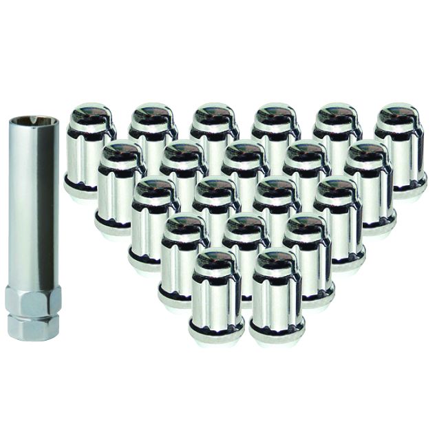 Westcoast W55015S - (20) 6 Spline Nut 12x1.5 35mm 22mm Hex Chrome