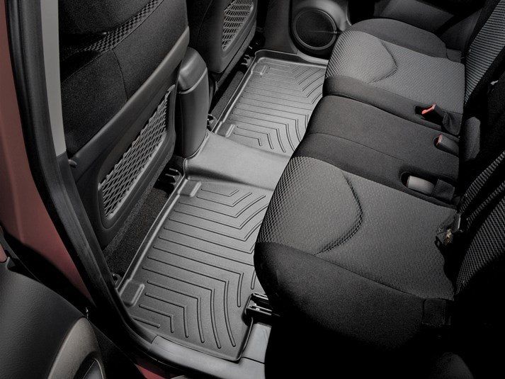 Weathertech® • 440722 • FloorLiner • Molded Floor Liners • Black • Second Row • Toyota RAV4 06-12