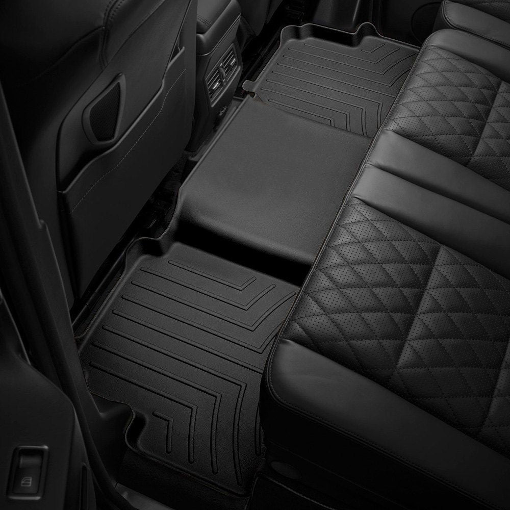 Weathertech® • 4410123 • FloorLiner • Molded Floor Liners • Black • Second Row • Ford F-250 Super Duty 17-22