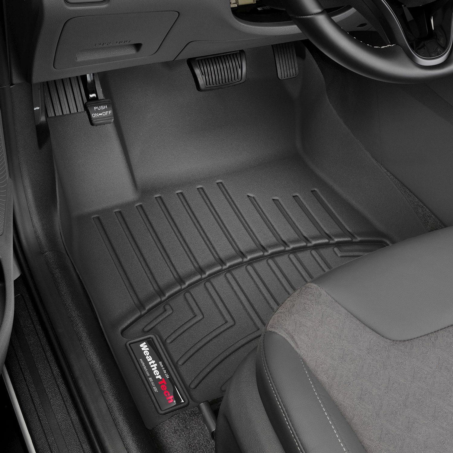 Weathertech® • 4410361 • FloorLiner • Molded Floor Liners • Black • First Row • Kia Niro 17-22