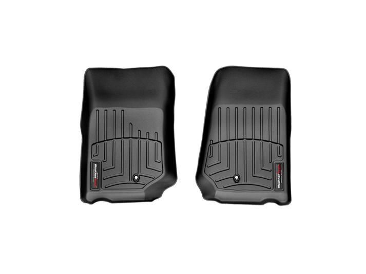 Weathertech® • 441051 • FloorLiner • Molded Floor Liners • Black • First Row • Jeep Wrangler 07-13