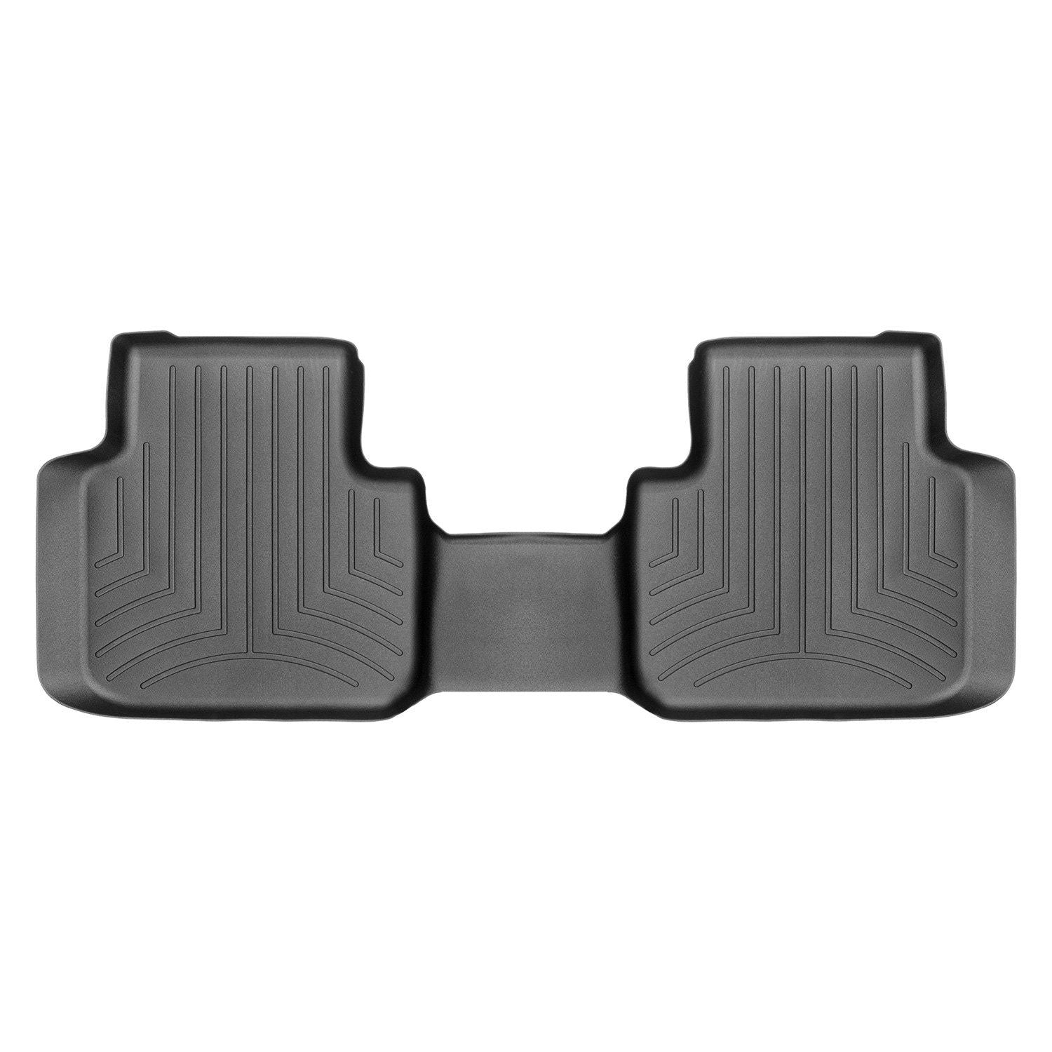 Weathertech® • 4410844 • FloorLiner • Molded Floor Liners • Black • Second Row • Volkswagen Atlas (with 2nd Row Bench Seats) 18-23 / Atlas Cross Sport 20-22