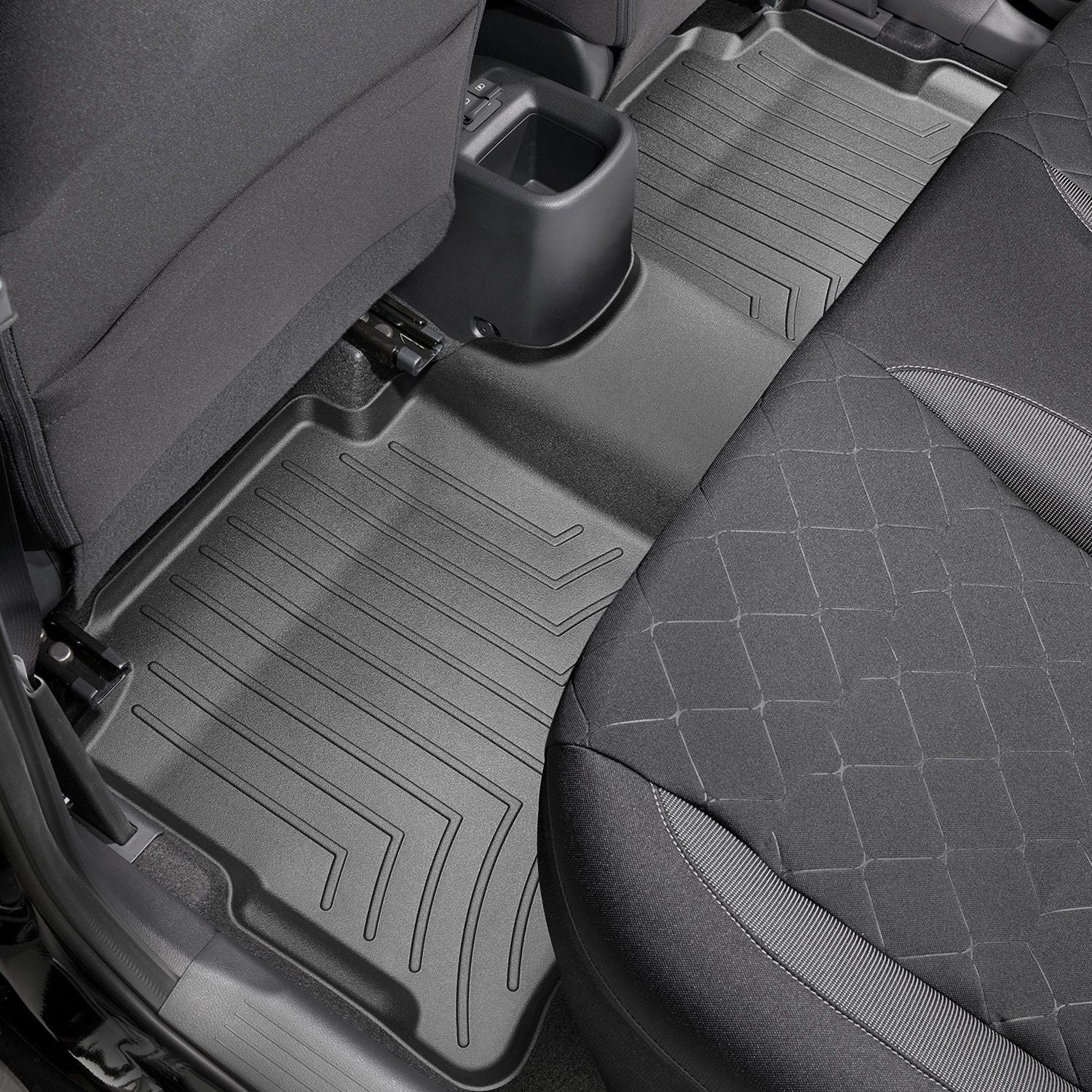 Weathertech® • 4411913 • FloorLiner • Molded Floor Liners • Black • Second Row • Nissan Kicks 18-23