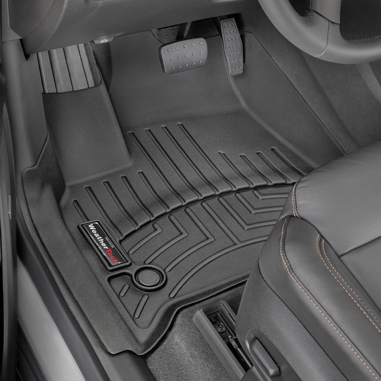 Weathertech® • 4412281 • FloorLiner • Molded Floor Liners • Black • First Row • Chevrolet Traverse 18-23