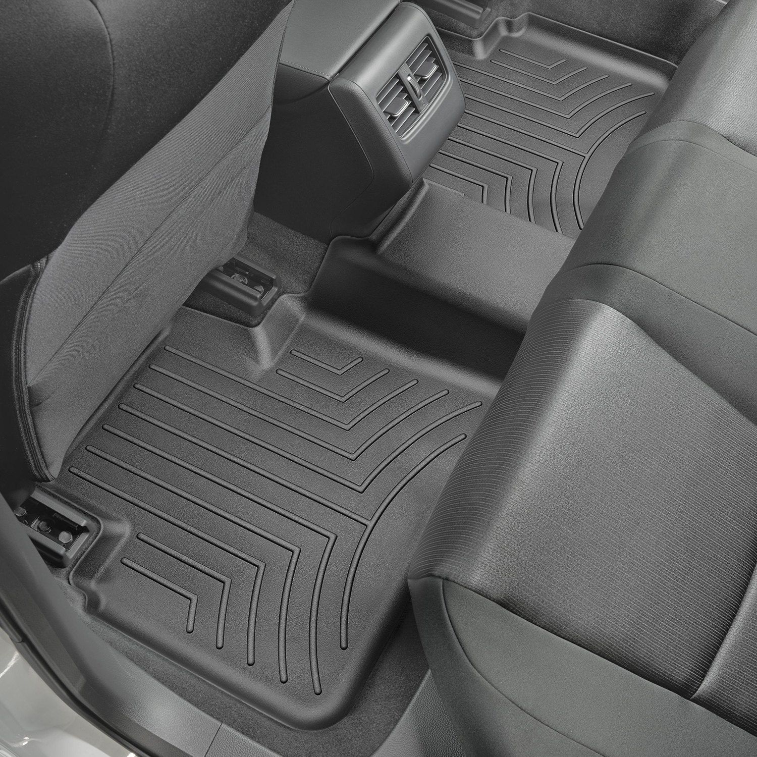 Weathertech® • 4412642 • FloorLiner • Molded Floor Liners • Black • Second Row • Honda Accord / Accord Hybrid 18-22