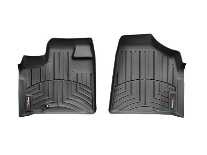 Weathertech® • 441411 • FloorLiner • Molded Floor Liners • Black • First Row • Dodge Grand Caravan / Chrysler Town and Country 08-12 / Volkswagen Routan 09-14