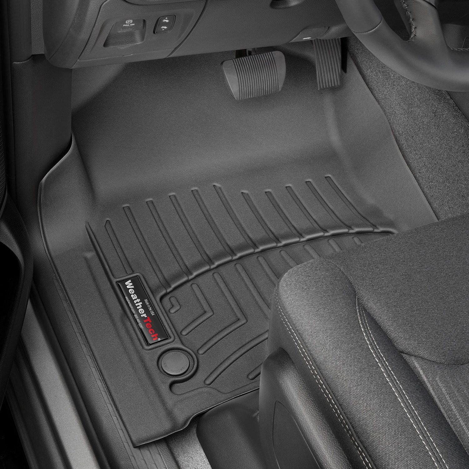 Weathertech® • 4414281 • FloorLiner • Molded Floor Liners • Black • First Row • Ram 1500 19-22