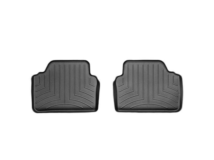 Weathertech® • 441462 • FloorLiner • Molded Floor Liners • Black • Second Row • BMW 3-Series 06-12